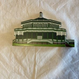 1995 Dancing Pavalion “Garten Verein” Wooden Shelf Sitter by Shelia